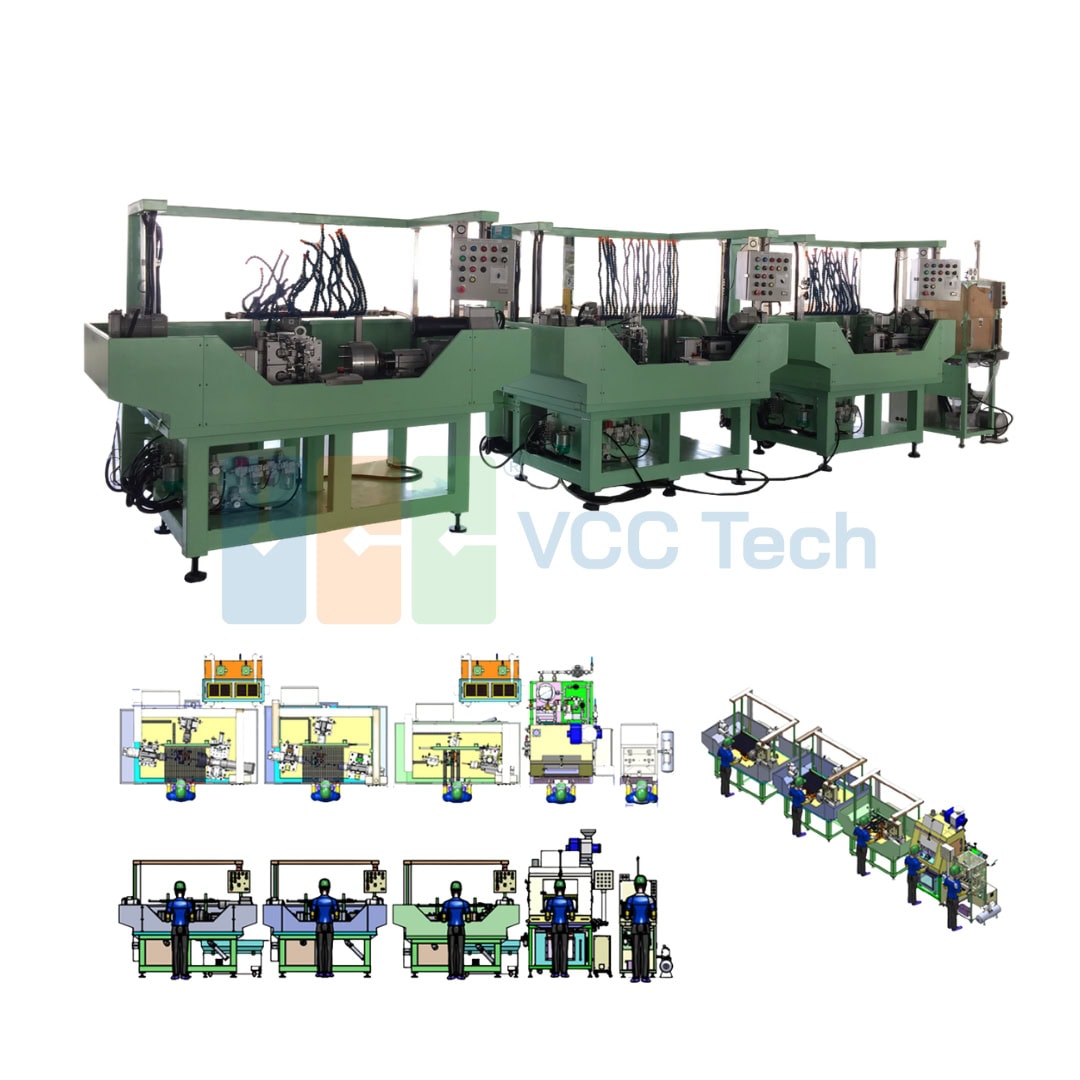 Dây chuyền bán tự động sản xuất