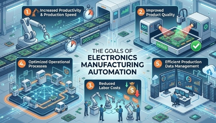 Những lợi ích khi ứng dụng tự động hóa trong sản xuất linh kiện điện tử