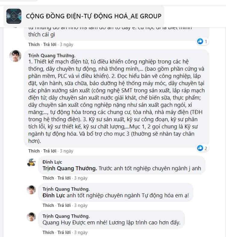 Học tự động hóa ra làm nghề gì
