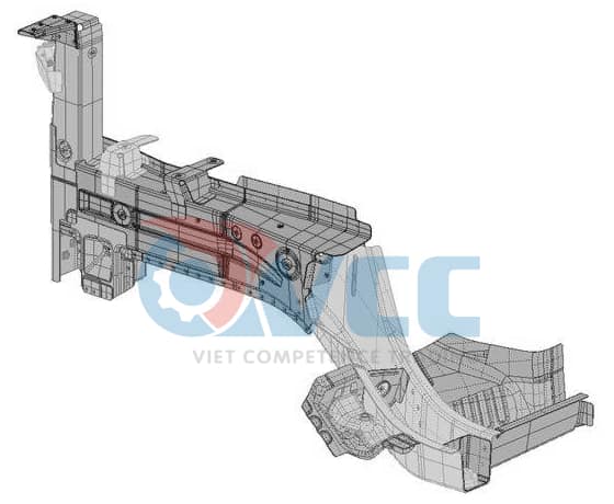 Gia công đồ gá cụm Front Rail