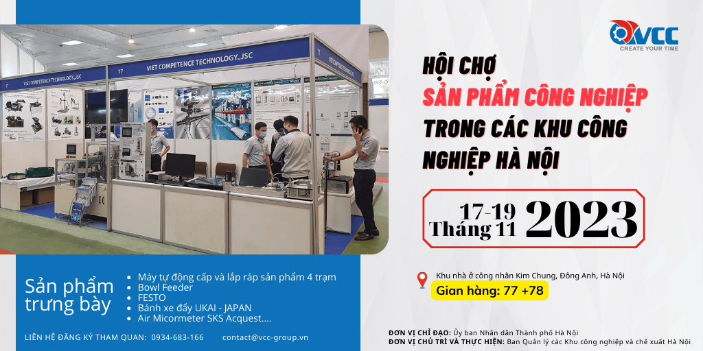 Thư mời tham dự triển lãm Hội chợ sản phẩm công nghiệp trong các khu công nghiệp Hà Nội năm 2023